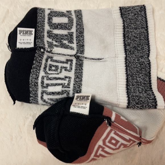 Set/2 Victoria’s Secret PINK Nation Beanie hats. - Picture 4 of 4
